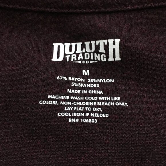 Duluth Trading Co Oxblood Rayon Blend Knit Sweater Dress Hip Pocket - Picture 9 of 16